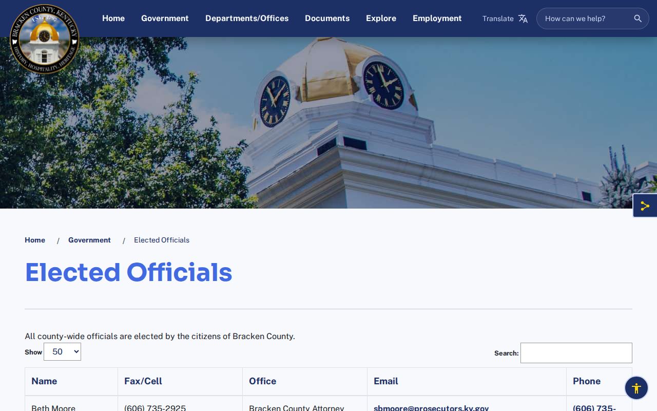 Brooksville criminal records and county justice officials