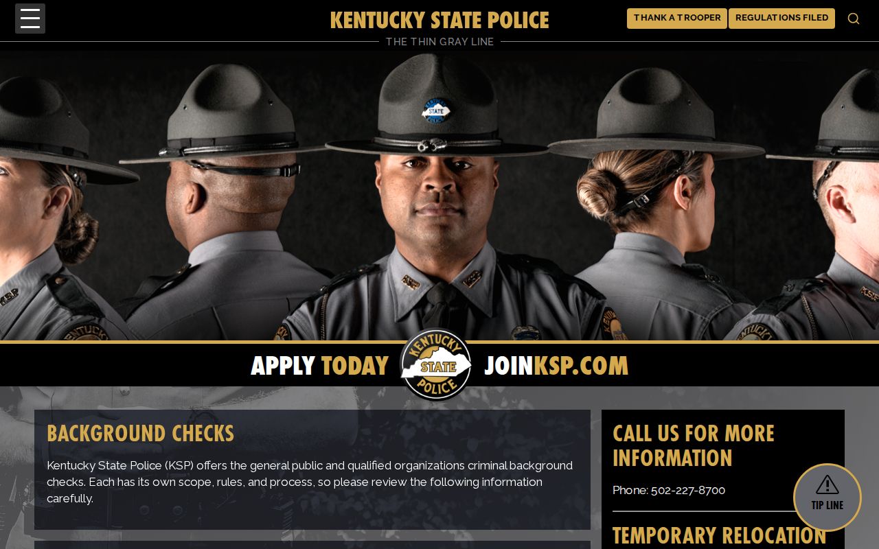 Bracken County criminal history KSP background check channels