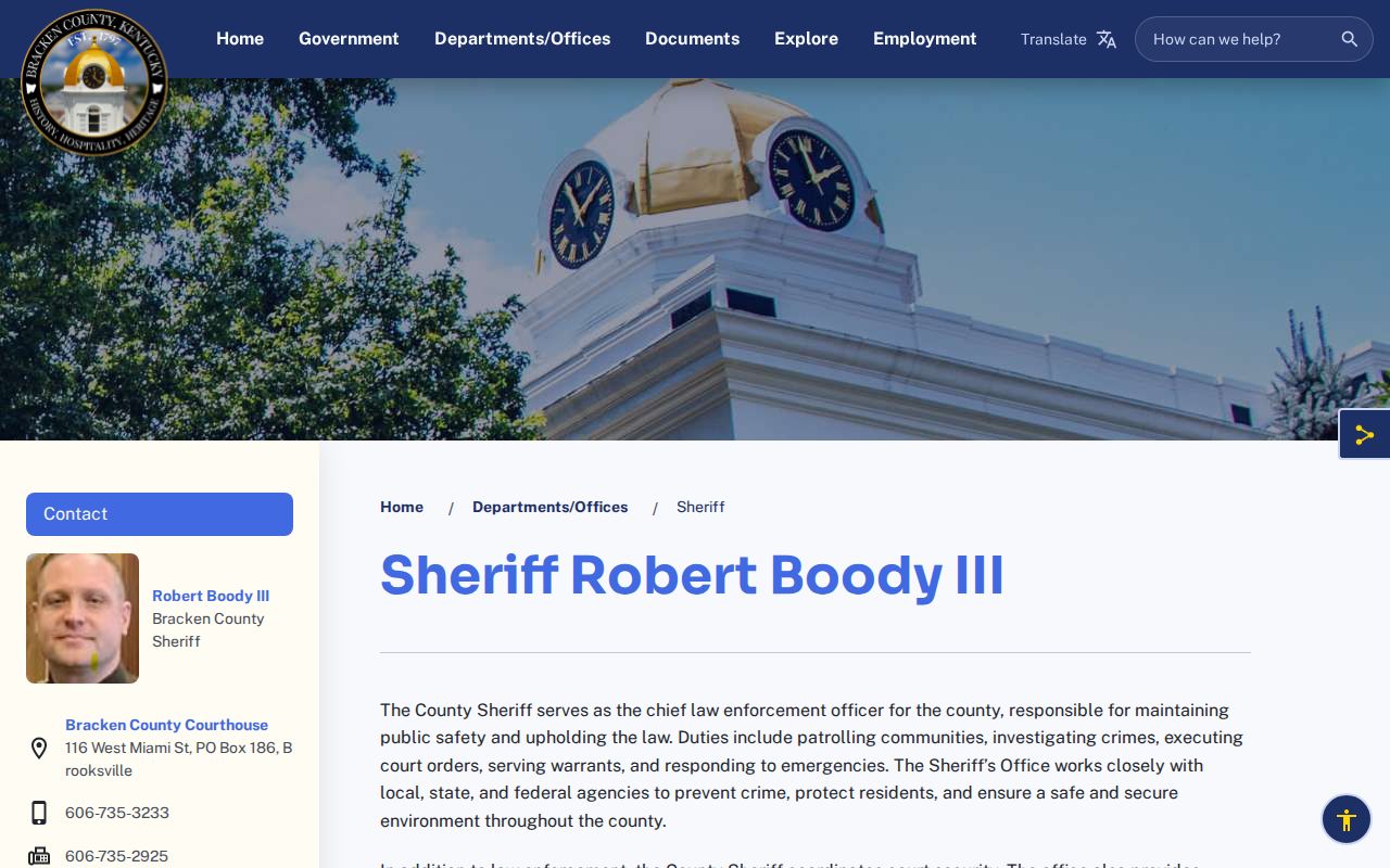 Bracken County sheriff's office